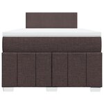 vidaXL Sommier à lattes de lit avec matelas Marron foncé 120x200 cm