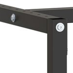 vidaXL Cadre de banc de travail Noir et rouge mat 180x57x79 cm Métal