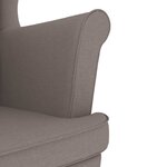 vidaXL Fauteuil taupe 74x84x100 cm tissu