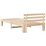 vidaXL Cadre de lit Marron 90 x 190 cm Bois de pin massif