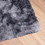 vidaXL Tapis Shaggy à poils longs NAVARRA gris foncé 240x240 cm