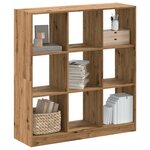 vidaXL Bibliothèque chêne artisanal 102x32x108 cm bois d'ingénierie