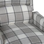 vidaXL Fauteuil de massage inclinable Gris Tissu