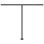 vidaXL Auvent automatique capteur de vent/LED 300x250 cm Orange/marron