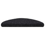 vidaXL Tapis autoadhésifs de marches 5 Pièces Noir 56x17x3 cm Aiguilleté