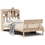vidaXL Lit bibliothèque sans matelas 90x200 cm bois de pin massif