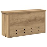 vidaXL Porte-manteau mural chêne artisanal 50 x 16 x 26 cm