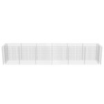 vidaXL Lit surélevé à gabion Acier galvanisé 540x90x100 cm