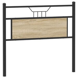 vidaXL Tête de lit chêne sonoma 107 cm bois d'ingénierie et acier