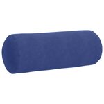 vidaXL Coussins d'accent 2 Pièces Bleu police Ø 25 x 70 cm