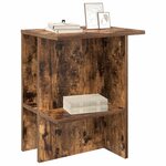 vidaXL Table basse Chêne fumé 40 x 30 x 49 cm Bois d'ingénierie