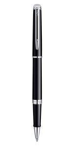 Waterman hemisphere stylo roller noir brillant recharge noire pointe fine coffret cadeau