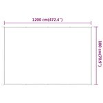 vidaXL Auvent vertical Blanc 180x1200 cm Tissu oxford