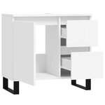 vidaXL Armoire de salle de bain blanc 65x33x60 cm bois d'ingénierie