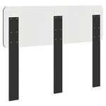 vidaXL Tête de lit Chêne noir 120 cm Bois d'ingénierie