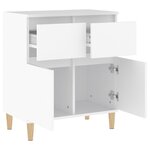 vidaXL Buffet Blanc 60x35x70 cm Bois d'ingénierie