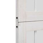 vidaXL Cloison de séparation 5 panneaux blanc bois de paulownia massif