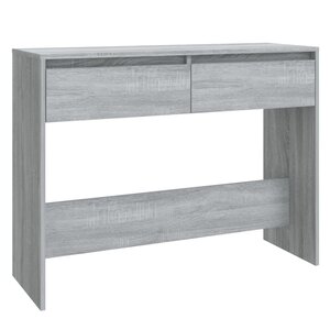 vidaXL Table console sonoma gris 100x35x76 5 cm bois d'ingénierie
