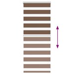 vidaXL Store zèbre marron 65x100 cm largeur du tissu 60 9 cm polyester