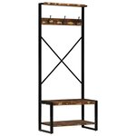 vidaXL Porte-vêtements multicolore 80x40x190 cm
