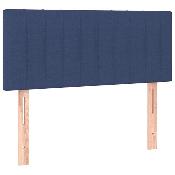 vidaXL Tête de lit Bleu 90x5x78/88 cm Tissu