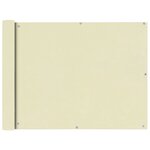 vidaXL Écran de balcon en tissu Oxford 90x400 cm Crème