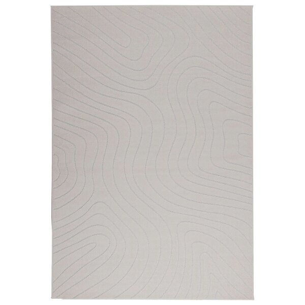 vidaXL Tapis de surface HUARTE Crème 200 x 140 cm Polyester