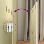 vidaXL Tête de lit avec armoires Blanc Bois d'ingénierie