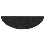 vidaXL Tapis autoadhésifs de marches 5 Pièces Gris foncé 56x17x3 cm