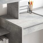 vidaXL Bureau Gris béton 100 x 40 x 90 cm Bois d'ingénierie