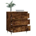 vidaXL Buffet Chêne fumé 60x35x70 cm Bois d'ingénierie