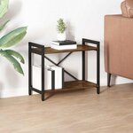 vidaXL Bibliothèque Chêne fumé 60 x 30 x 48.5 cm Bois d'ingénierie