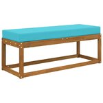 vidaXL Coussin de Siège d'Extérieur Turquoise 111 5 x 40 x 8 cm