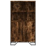 vidaXL Buffet haut chêne fumé 79 5x35 5x137 5 cm bois d'ingénierie