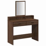 vidaXL Coiffeuse Chêne marron 100 x 41 x 140 cm Bois d'ingénierie
