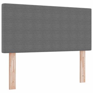 vidaXL Tête de lit LED avec tête de lit Gris clair 80 cm Polyester