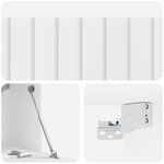 vidaXL Meuble TV mural 98 x 31 x 30 cm Blanc brillant