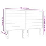 vidaXL Tête de lit Design Lignes Marron Foncé 180 cm Tissu
