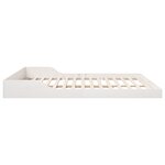 vidaXL Cadre de lit Blanc 180 x 210 cm Bois massif en pin