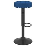 Vidaxl tabourets de bar 2 pcs bleu velours