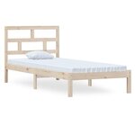 vidaXL Cadre de lit Bois de pin massif 100x200 cm