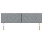 vidaXL Tête de lit en blocs diamant gris clair de 180 cm en tissu