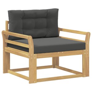 vidaXL Sofa de milieu extérieur Polyester Blanc