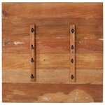 vidaXL Dessus de table carré 70x70 cm 25-27 mm Bois de récupération