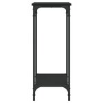 vidaXL Table console noir 75x30 5x75 cm bois d'ingénierie