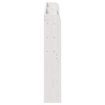 vidaXL Tête de lit avec étagères blanc 135 cm bois massif de pin