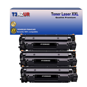T3AZUR - 3x Toners compatibles avec Canon 728/ 725/ 726 pour Canon LBP-3108  LBP-3150  LBP-3250  LBP-6000 Noir - 2 000p