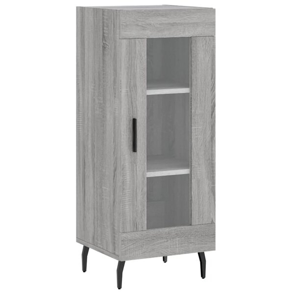 vidaXL Buffet Sonoma gris 34 5x34x90 cm Bois d'ingénierie