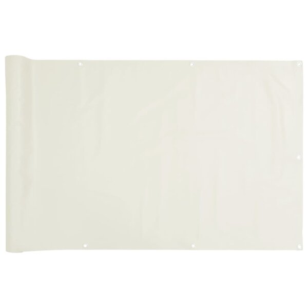 vidaXL Écran d'intimité de balcon blanc 1000x120 cm PVC