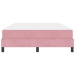 vidaXL Lit à ressorts avec matelas Rose 140 x 200 cm tissu